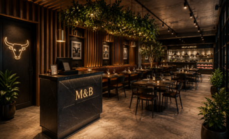 Meat & Bread Interior Dining Area